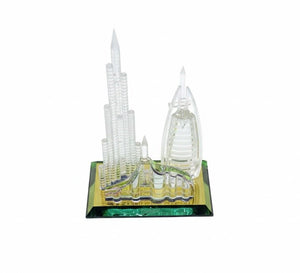 Dubai Burj Al Arab & Skyline Crystal Souvenir